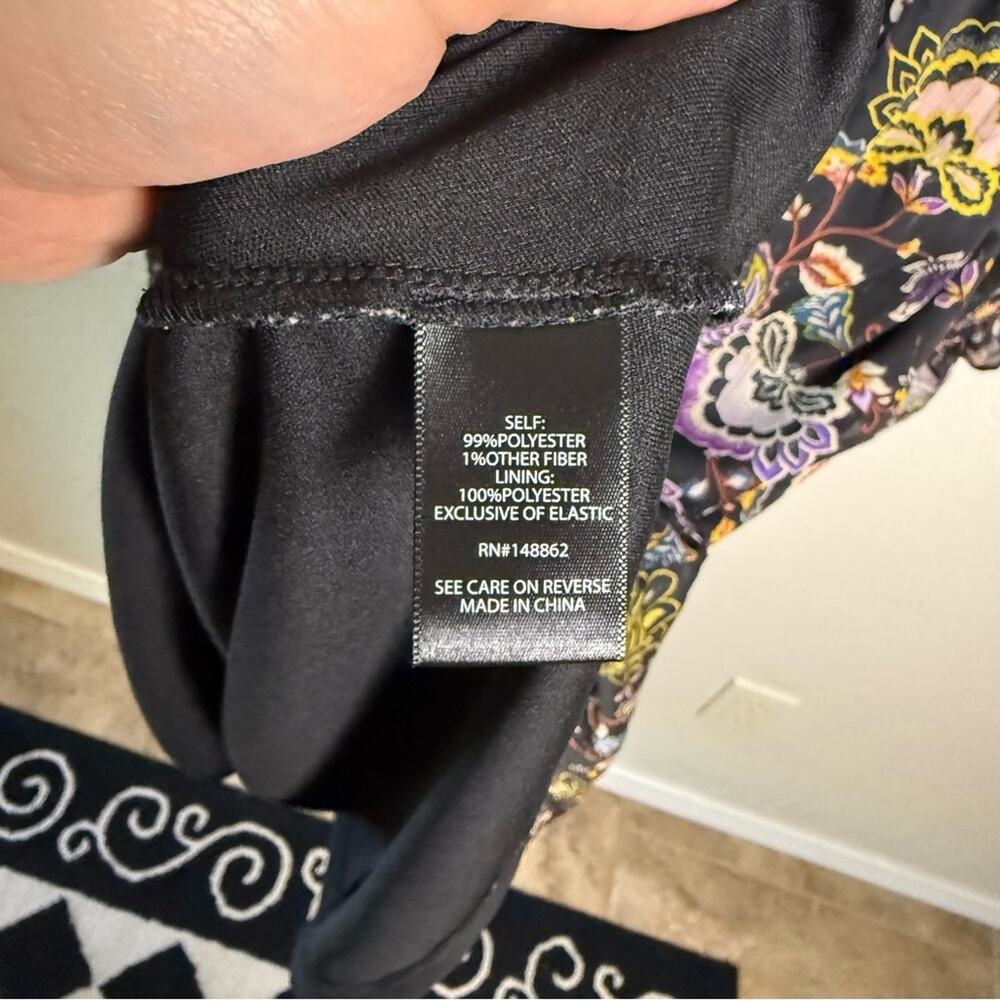 Torrid Black Floral Chiffon Lurex V Neck Tiered Maxi Dress 3X 18491136 - Picture 7 of 16